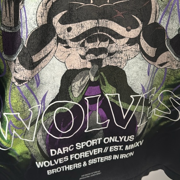 Darc Sport Dragon Ball Z Super Broly Premium Vintage Oversized Tee in Black - XL - Picture 7 of 7